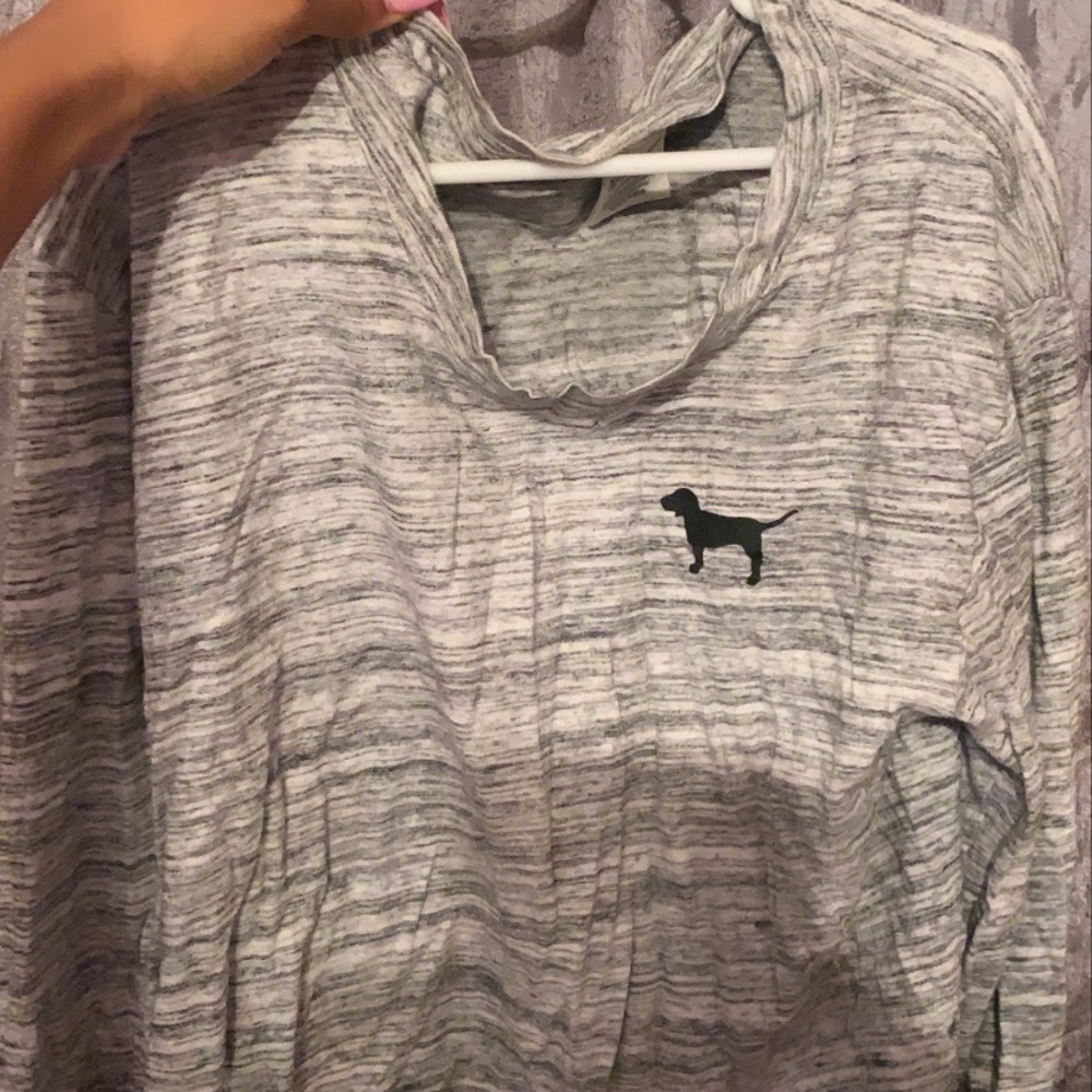 PINK grey long sleeve